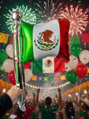 5 Globo Bandera de México para Decorar $15 c/u