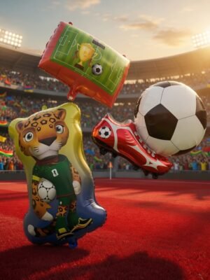 5 Globos Futbol/Mundial para Decorar $18 c/u