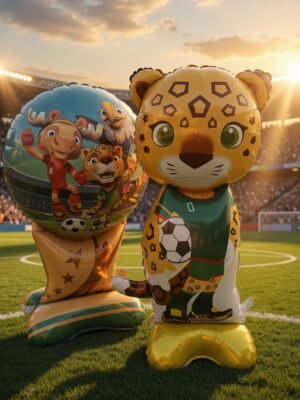 3 Globos Copa/Mascota Mundial 26 107cm $35 c/u