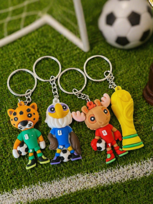 12 Llaveros Mundialistas Mascotas $6 c/u