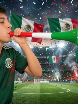 10 Corneta Tricolor México Porra $14 c/u
